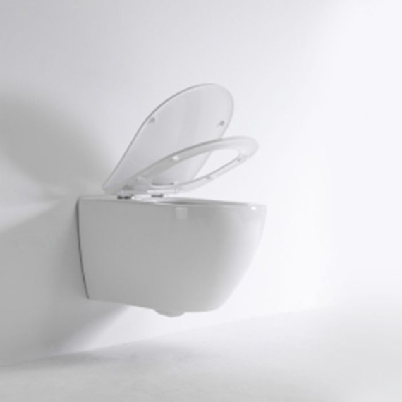 Унитаз подвесной безободковый Tece Spring 9700998 с тонкой крышкой микролифт (система смыва торнадо) - фото, картинка 6 Унитаз подвесной безободковый Tece Spring 9700998 с тонкой крышкой микролифт (система смыва торнадо) - фото 6