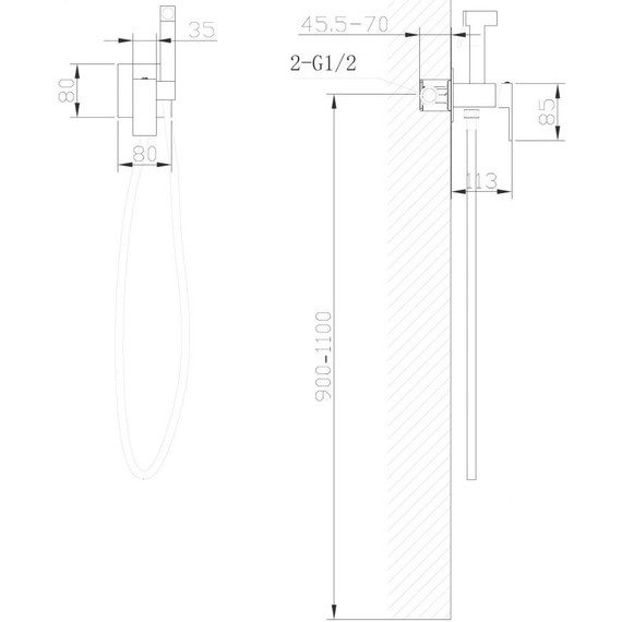 Набор для гигиенического душа Abber Daheim AF8226 - фото 4