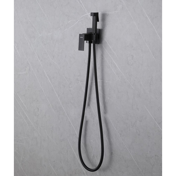 Набор для гигиенического душа Abber Daheim AF8226B, чёрный матовый - фото 3