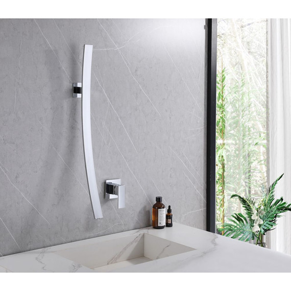 Смеситель для раковины настенный Abber Daheim AF8209 (со скрытой частью) - фото 2