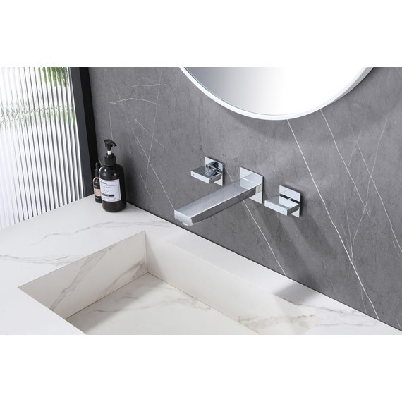 Смеситель для раковины настенный Abber Daheim AF82122 (со скрытой частью), Цвет производителя: хром - фото 2