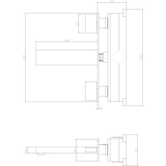 Смеситель для раковины настенный Abber Daheim AF82122 (со скрытой частью), Цвет производителя: хром - фото 3