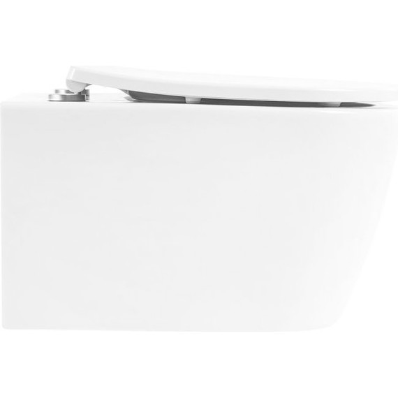 Унитаз подвесной безободковый BelBagno Marino BB105CHR - фото 7