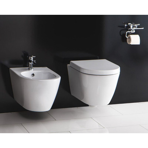 Унитаз подвесной безободковый BelBagno Marino BB105CHR - фото 10