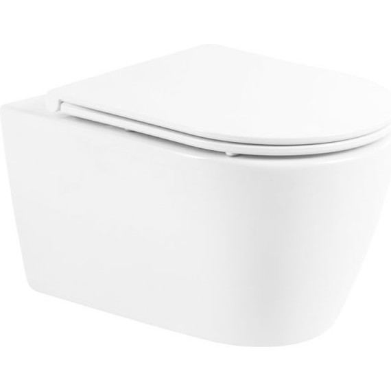 Унитаз подвесной безободковый BelBagno Marino BB105CHR - фото 4