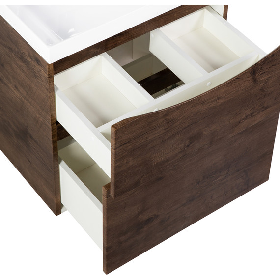 Тумба подвесная с раковиной BelBagno MARINO-H60-600-2C-SO-RW-P 60 см, Rovere Moro - фото, картинка 7 Тумба подвесная с раковиной BelBagno MARINO-H60-600-2C-SO-RW-P 60 см, Rovere Moro - фото 7