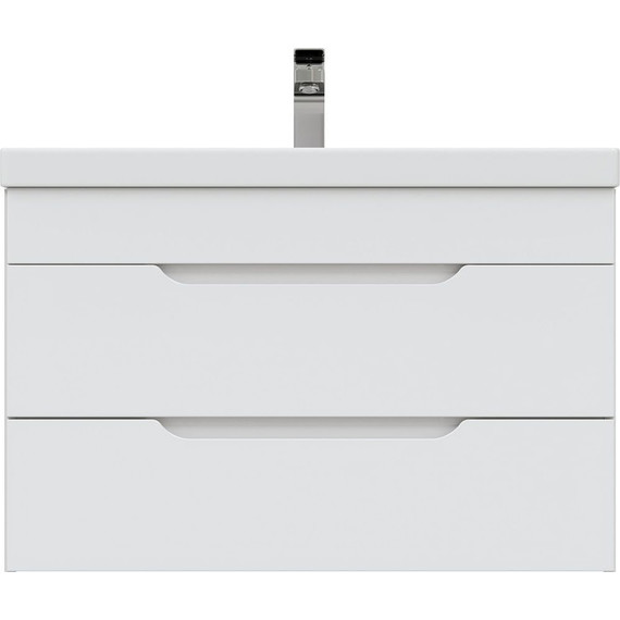 Тумба подвесная с раковиной Mirsant Soho Quadro 80 см - фото 3