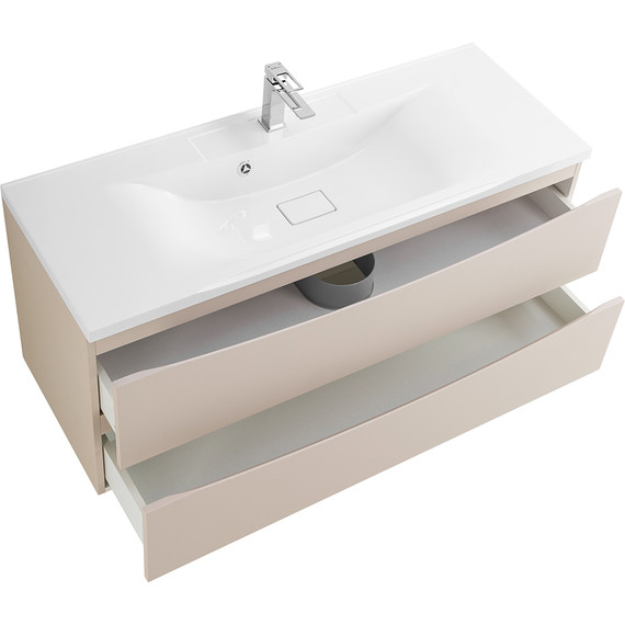 Тумба подвесная с раковиной BelBagno MARINO-1200-2C-SO-CO-P 120 см, Crema Opaco - фото 5