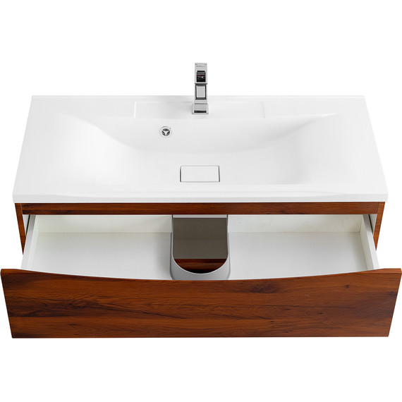 Тумба подвесная с раковиной BelBagno MARINO-1000-2C-SO-RC-P 100 см, Rovere Ciliegio - фото 7