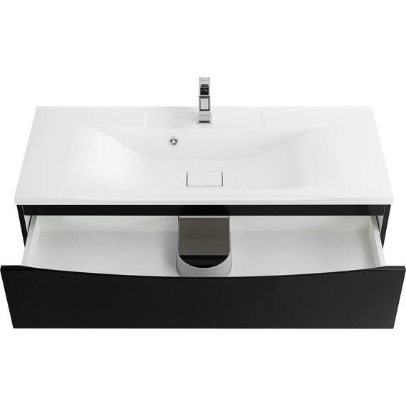 Тумба подвесная с раковиной BelBagno MARINO-1200-2C-SO-NL-P 120 см, Nero Lucido - фото 7