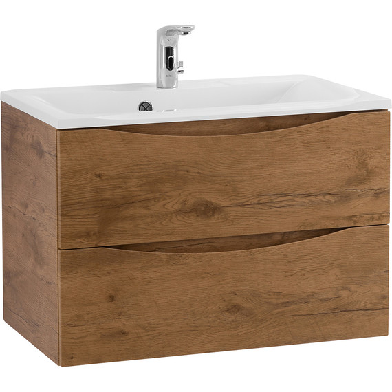 Тумба подвесная с раковиной BelBagno MARINO-650-2C-SO-RN-P 65 см, Rovere Nature - фото, картинка 2 Тумба подвесная с раковиной BelBagno MARINO-650-2C-SO-RN-P 65 см, Rovere Nature - фото 2