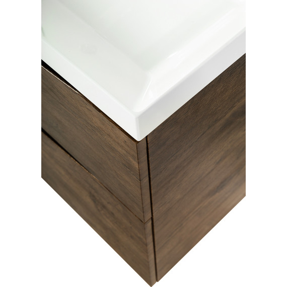 Тумба подвесная с раковиной BelBagno MARINO-H60-900-2C-SO-RW-P 90 см, Rovere Moro - фото 7