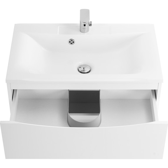 Тумба подвесная с раковиной BelBagno MARINO-750-2C-SO-BL-P 75 см, Bianco Lucido - фото, картинка 8 Тумба подвесная с раковиной BelBagno MARINO-750-2C-SO-BL-P 75 см, Bianco Lucido - фото 8