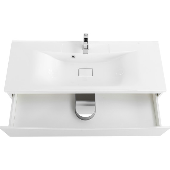 Тумба подвесная с раковиной BelBagno MARINO-1200-2C-SO-BL-P 120 см, Bianco Lucido - фото 4