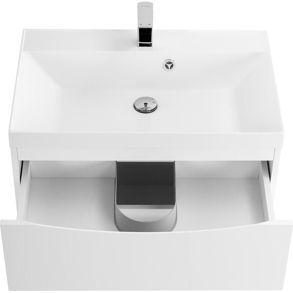 Тумба подвесная с раковиной BelBagno MARINO-600-2C-SO-BO-P 60 см, Bianco Opaco - фото 7