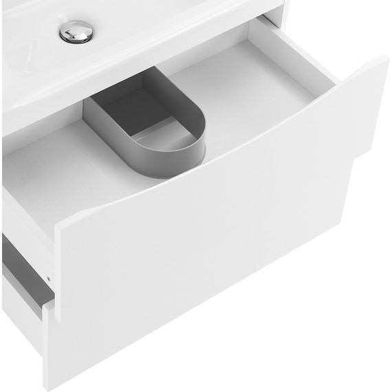 Тумба подвесная с раковиной BelBagno MARINO-650-2C-SO-BL-P 65 см, Bianco Lucido - фото 7