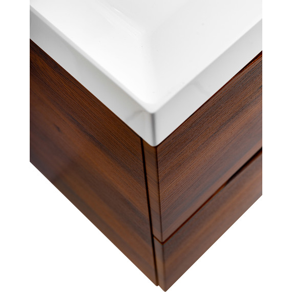 Тумба подвесная с раковиной BelBagno MARINO-800-2C-SO-RC-P 80 см, Rovere Ciliegio - фото 8