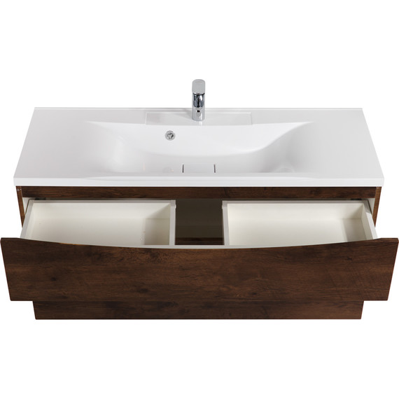 Тумба подвесная с раковиной BelBagno MARINO-H60-1000-2C-SO-RW-P 100 см, Rovere Moro - фото 4