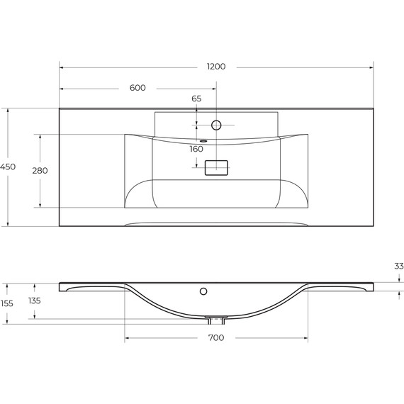 Тумба подвесная с раковиной BelBagno MARINO-H60-1200-2C-SO-BL-P 120 см, Bianco Lucido - фото 12