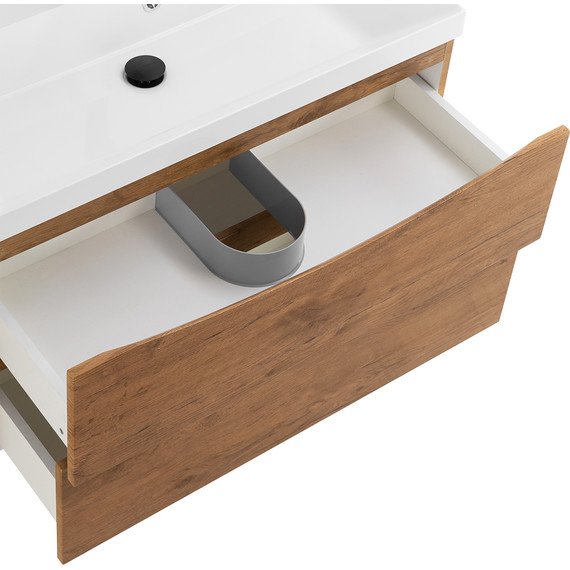 Тумба подвесная с раковиной BelBagno MARINO-800-2C-SO-RN-P 80 см, Rovere Nature - фото, картинка 6 Тумба подвесная с раковиной BelBagno MARINO-800-2C-SO-RN-P 80 см, Rovere Nature - фото 6