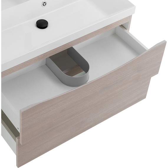 Тумба подвесная с раковиной BelBagno MARINO-800-2C-SO-RG-P 80 см, Rovere Grigio - фото, картинка 6 Тумба подвесная с раковиной BelBagno MARINO-800-2C-SO-RG-P 80 см, Rovere Grigio - фото 6