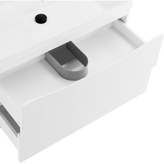 Тумба подвесная с раковиной BelBagno MARINO-800-2C-SO-BO-P 80 см, Bianco Opaco - фото 6