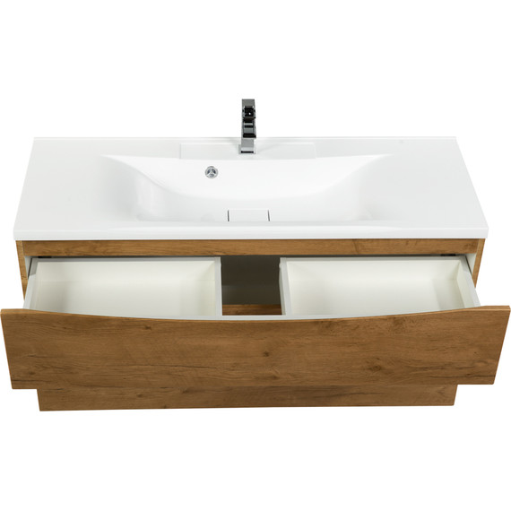 Тумба подвесная с раковиной BelBagno MARINO-H60-1000-2C-SO-RN-P 100 см, Rovere Nature - фото 5