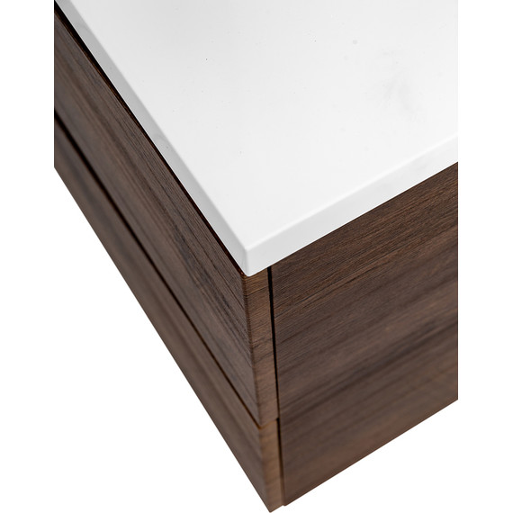 Тумба подвесная с раковиной BelBagno MARINO-1100-2C-SO-RW-P 110 см, Rovere Moro - фото 8