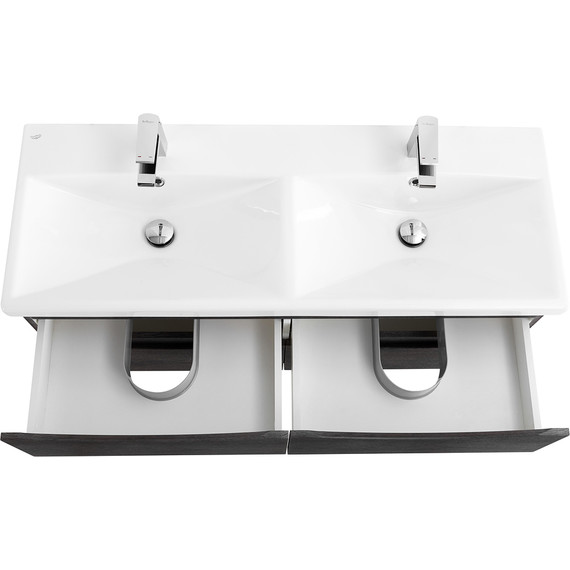 Тумба подвесная с раковиной BelBagno MARINO-CER-1200-4C-SO-2-RNG-P 120 см, Rovere Nature Grigio - фото 7