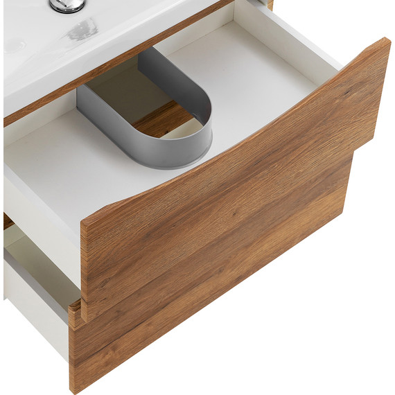 Тумба подвесная с раковиной BelBagno MARINO-CER-700-2C-SO-RR-P 70 см, Rovere Rustico - фото, картинка 7 Тумба подвесная с раковиной BelBagno MARINO-CER-700-2C-SO-RR-P 70 см, Rovere Rustico - фото 7