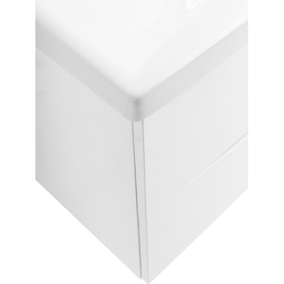 Тумба подвесная с раковиной BelBagno MARINO-CER-900-2C-SO-BL-P 90 см, Bianco Lucido - фото 9