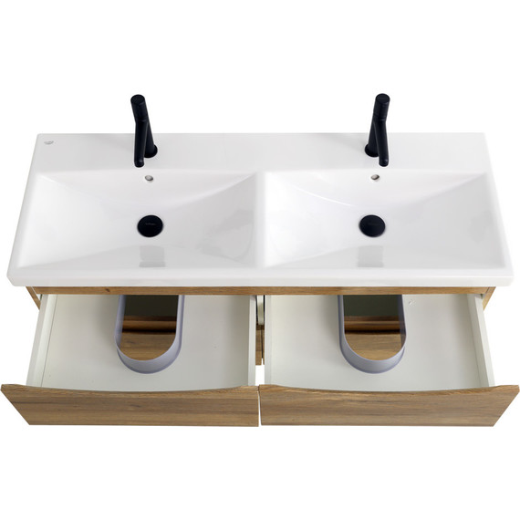 Тумба подвесная с раковиной BelBagno MARINO-CER-1200-4C-SO-2-RR-P 120 см, Rovere Rustico - фото, картинка 4 Тумба подвесная с раковиной BelBagno MARINO-CER-1200-4C-SO-2-RR-P 120 см, Rovere Rustico - фото 4