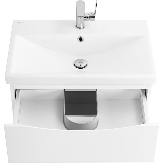 Тумба подвесная с раковиной BelBagno MARINO-CER-600-2C-SO-BO-P 60 см, Bianco Opaco - фото 3