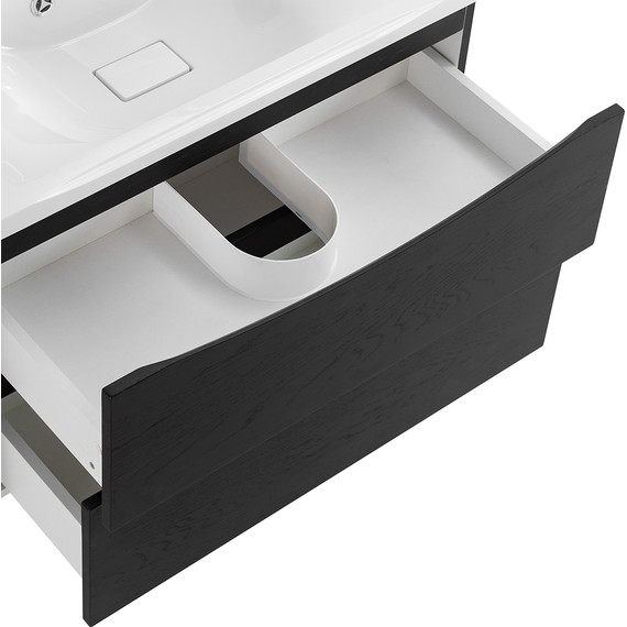 Тумба подвесная с раковиной BelBagno MARINO-800-2C-SO-RCA-P 80 см, Rovere Cioccolato Amaro (раковина BB800/450-LV-MR-PR) - фото 6