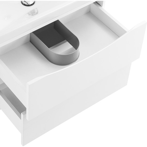 Тумба подвесная с раковиной BelBagno MARINO-CER-600-2C-SO-BO-P 60 см, Bianco Opaco - фото 7