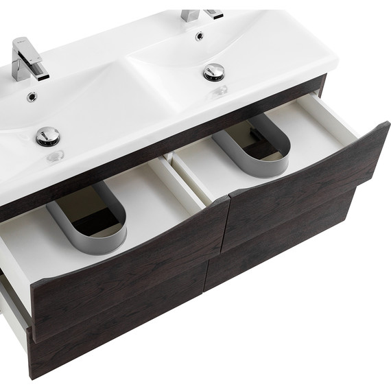 Тумба подвесная с раковиной BelBagno MARINO-CER-1200-4C-SO-2-RNG-P 120 см, Rovere Nature Grigio - фото 6