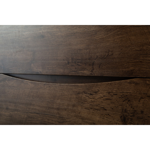 Тумба подвесная с раковиной BelBagno MARINO-H60-900-2C-SO-RW-P 90 см, Rovere Moro (раковина BB900/450-LV-MR-PR) - фото 7