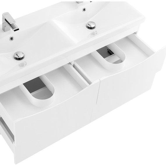 Тумба подвесная с раковиной BelBagno MARINO-CER-1200-4C-SO-2-BL-P 120 см, Bianco Lucido - фото 7