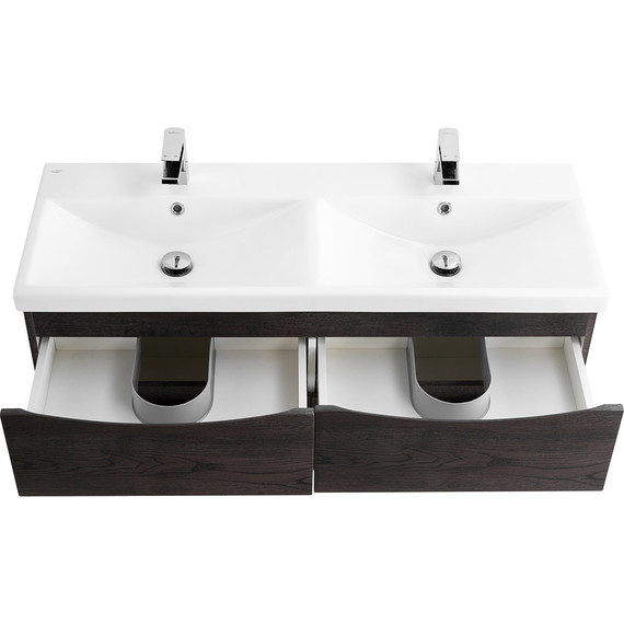 Тумба подвесная с раковиной BelBagno MARINO-CER-1200-4C-SO-2-RNG-P 120 см, Rovere Nature Grigio - фото 4