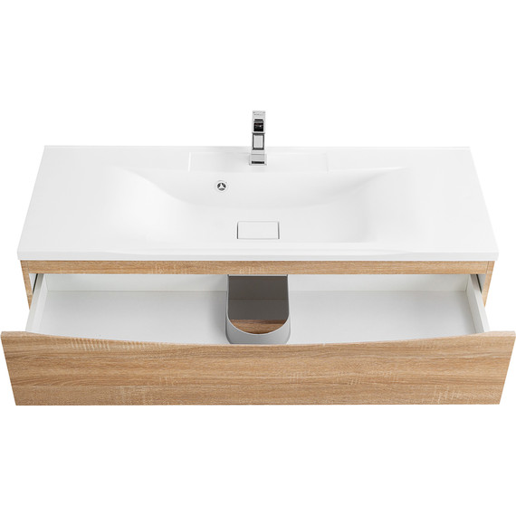 Тумба подвесная с раковиной BelBagno MARINO-1200-2C-SO-WO-P 120 см, Rovere Bianco - фото 7