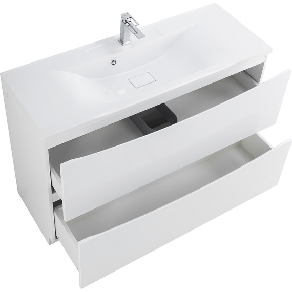 Тумба напольная с раковиной BelBagno MARINO-1200-2C-PIA-BL-P 120 см, белый - фото 5