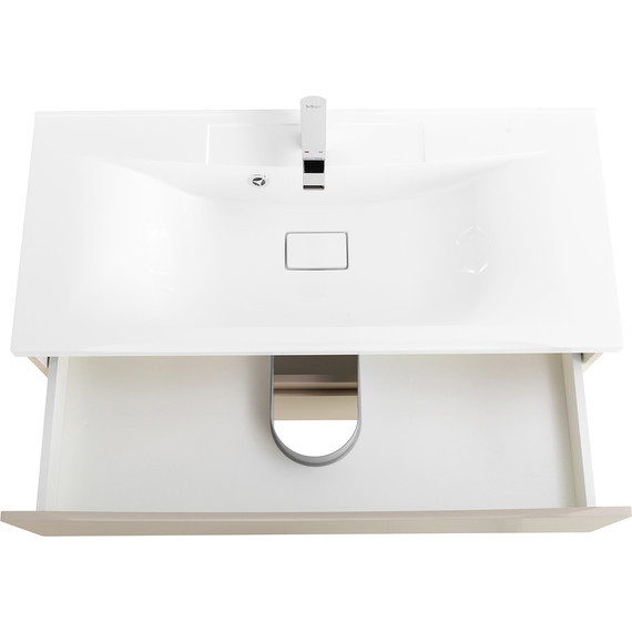 Тумба подвесная с раковиной BelBagno MARINO-800-2C-SO-CO-P 80 см, Crema Opaco (раковина BB800/450-LV-MR-PR) - фото 7