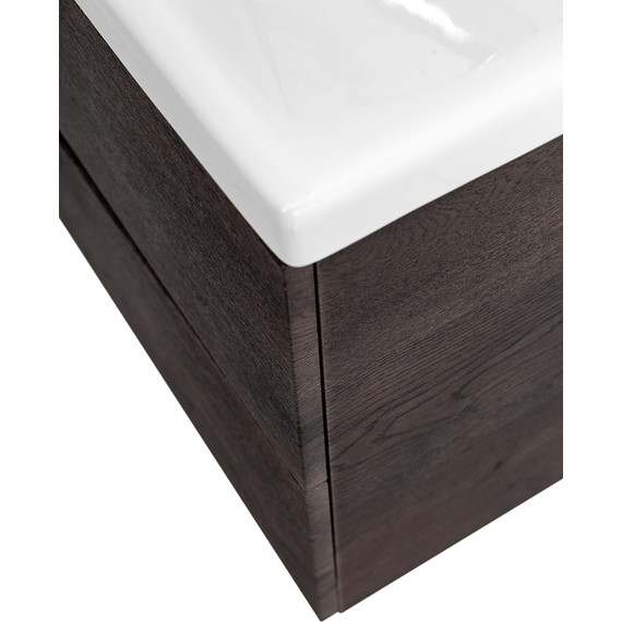 Тумба подвесная с раковиной BelBagno MARINO-CER-1000-2C-SO-RNG-P 100 см, Rovere Nature Grigio - фото 8