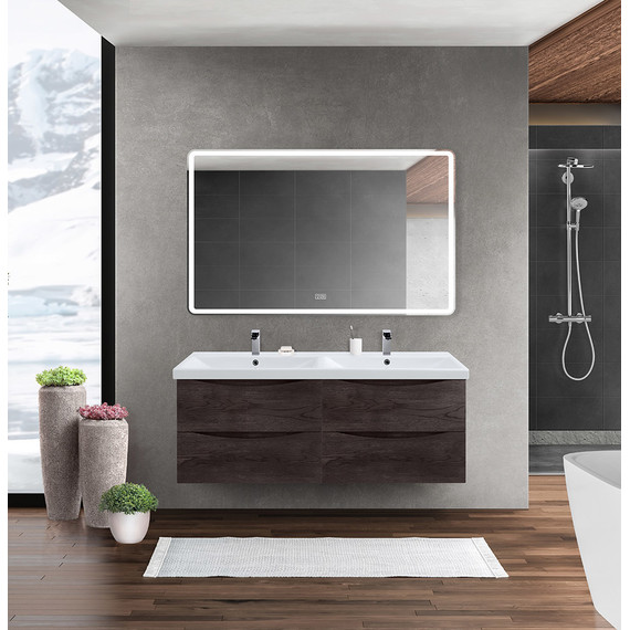 Тумба подвесная с раковиной BelBagno MARINO-CER-1200-4C-SO-2-RNG-P 120 см, Rovere Nature Grigio - фото 9
