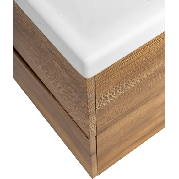 Тумба подвесная с раковиной BelBagno MARINO-CER-700-2C-SO-RR-P 70 см, Rovere Rustico - фото, картинка 9 Тумба подвесная с раковиной BelBagno MARINO-CER-700-2C-SO-RR-P 70 см, Rovere Rustico - фото 9