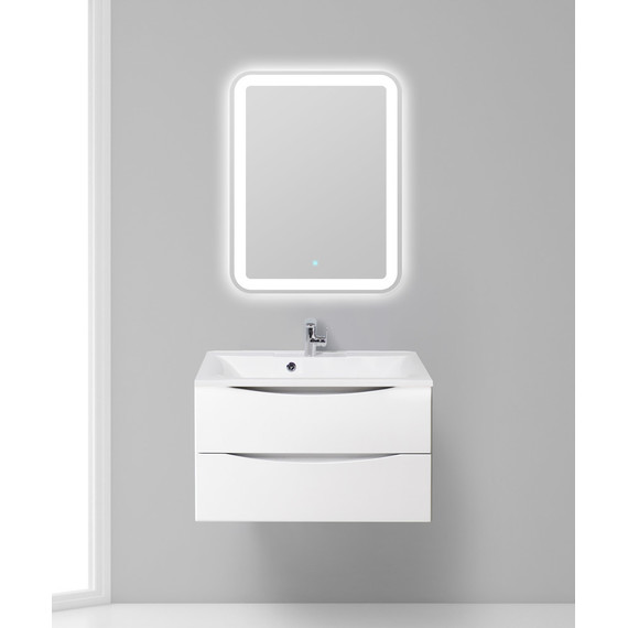 Тумба подвесная с раковиной BelBagno MARINO-800-2C-SO-BL-P 80 см, Bianco Lucido (раковина BB800/450-LV-MR-PR) - фото 8