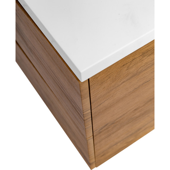 Тумба подвесная с раковиной BelBagno MARINO-1100-2C-SO-RN-P 110 см, Rovere Nature - фото 8