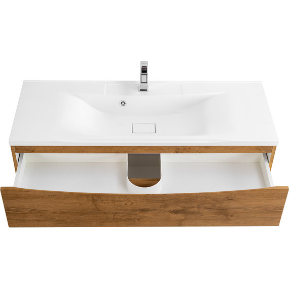 Тумба подвесная с раковиной BelBagno MARINO-1100-2C-SO-RN-P 110 см, Rovere Nature - фото 7