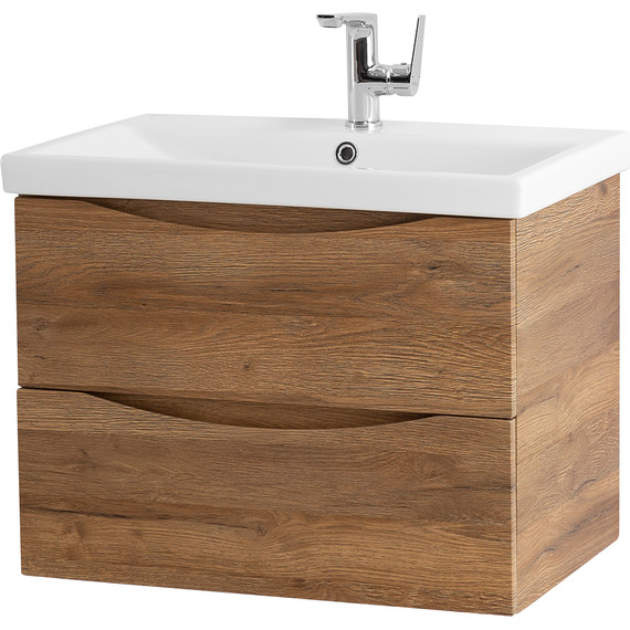 Тумба подвесная с раковиной BelBagno MARINO-CER-700-2C-SO-RR-P 70 см, Rovere Rustico - фото, картинка 5 Тумба подвесная с раковиной BelBagno MARINO-CER-700-2C-SO-RR-P 70 см, Rovere Rustico - фото 5