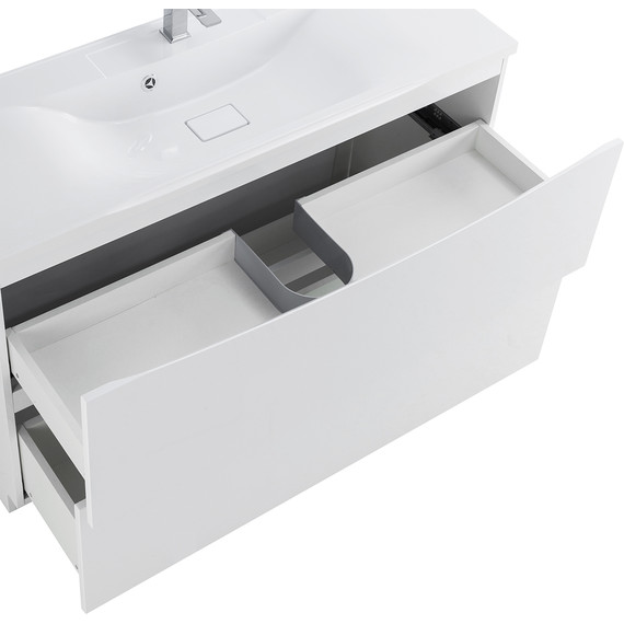 Тумба напольная с раковиной BelBagno MARINO-1200-2C-PIA-BL-P 120 см, белый - фото 6